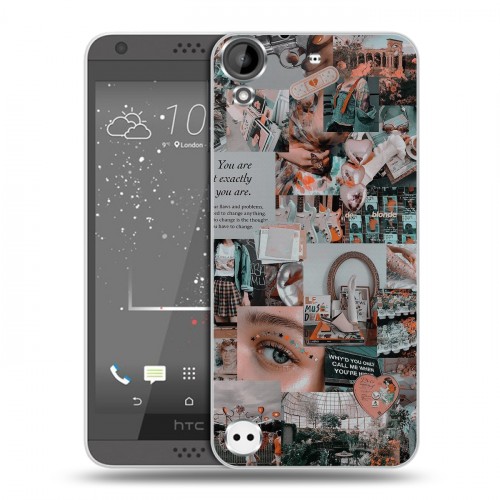 Дизайнерский пластиковый чехол для HTC Desire 530 Коллаж