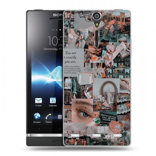 Дизайнерский пластиковый чехол для Sony Xperia S Коллаж