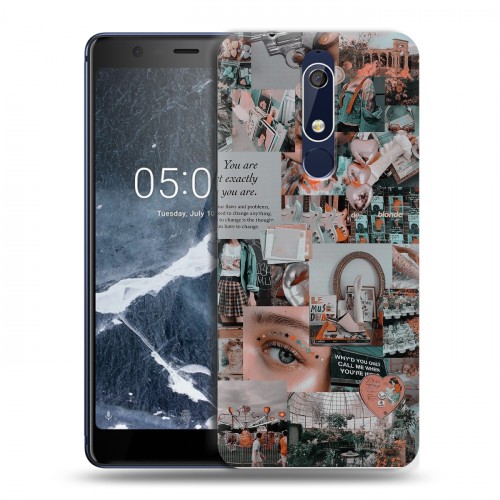 Дизайнерский пластиковый чехол для Nokia 5.1 Коллаж