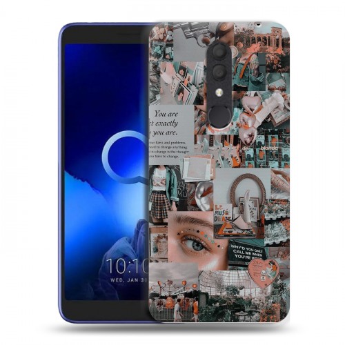 Дизайнерский пластиковый чехол для Alcatel 1X (2019) Коллаж