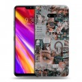 Дизайнерский пластиковый чехол для LG G8 ThinQ Коллаж