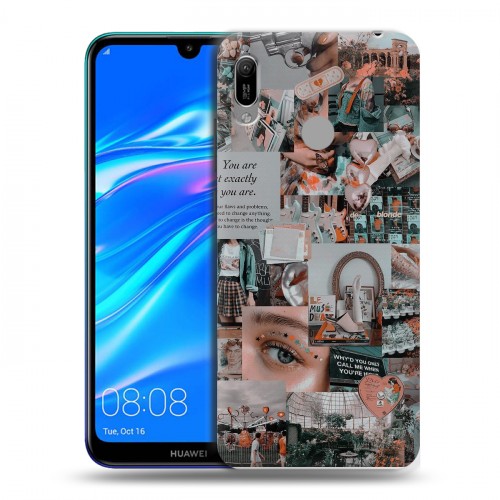 Дизайнерский пластиковый чехол для Huawei Y6 (2019) Коллаж