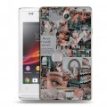 Дизайнерский пластиковый чехол для Sony Xperia E Коллаж