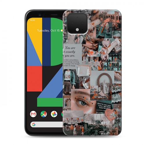 Дизайнерский пластиковый чехол для Google Pixel 4 XL Коллаж