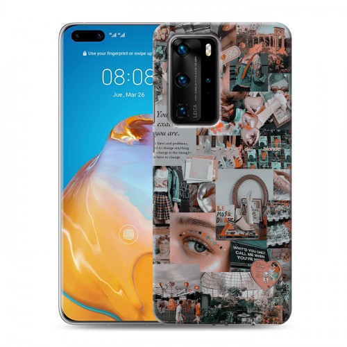 Дизайнерский пластиковый чехол для Huawei P40 Pro Коллаж