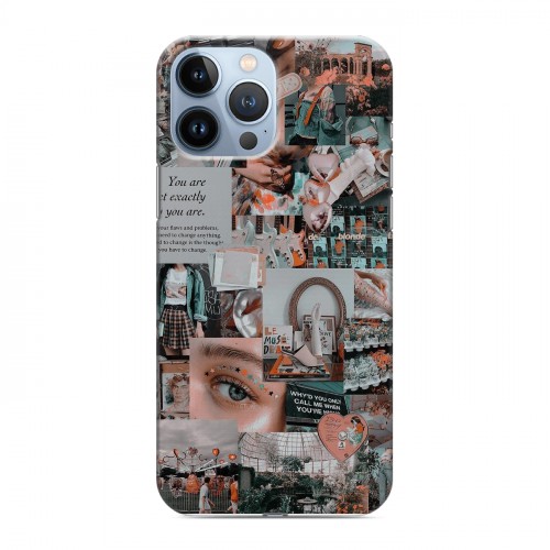 Дизайнерский силиконовый чехол для Iphone 13 Pro Max Коллаж