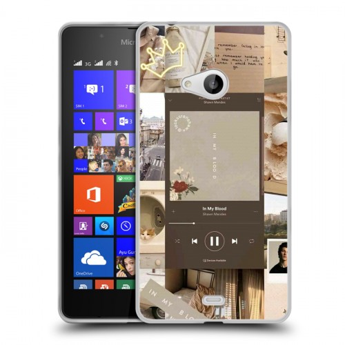 Дизайнерский пластиковый чехол для Microsoft Lumia 540 Коллаж