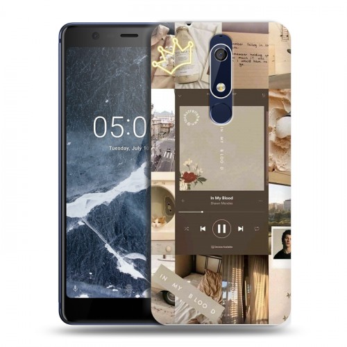 Дизайнерский пластиковый чехол для Nokia 5.1 Коллаж