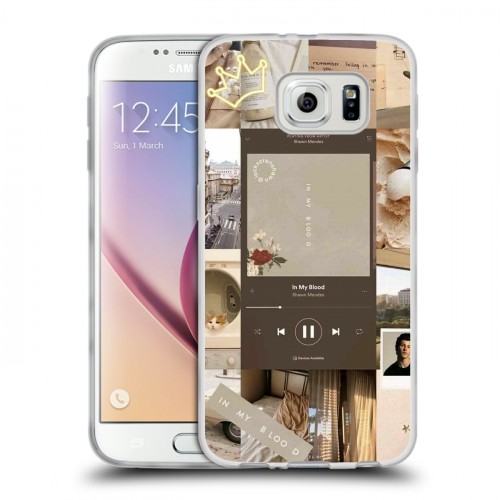 Дизайнерский пластиковый чехол для Samsung Galaxy S6 Коллаж