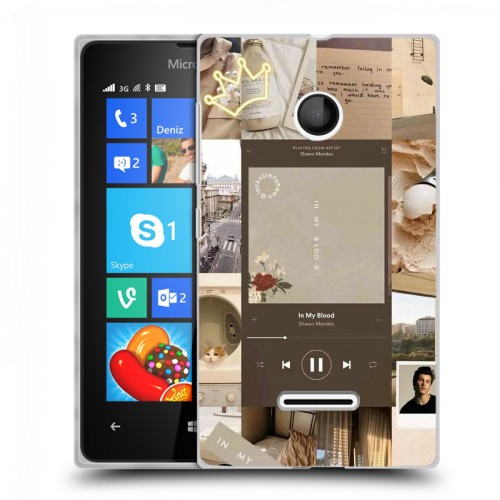 Дизайнерский пластиковый чехол для Microsoft Lumia 435 Коллаж