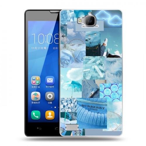 Дизайнерский пластиковый чехол для Huawei Honor 3c Коллаж