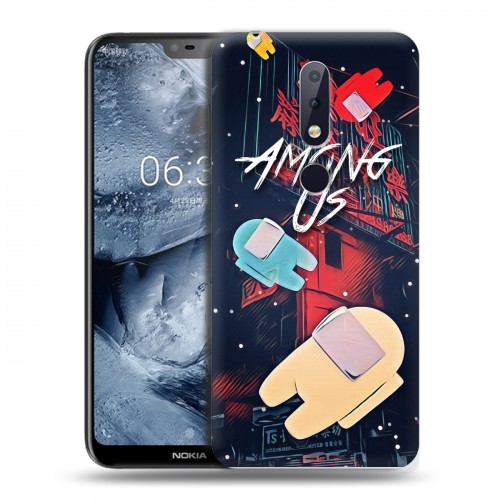 Дизайнерский пластиковый чехол для Nokia 6.1 Plus Among Us