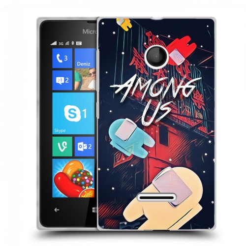 Дизайнерский пластиковый чехол для Microsoft Lumia 435 Among Us