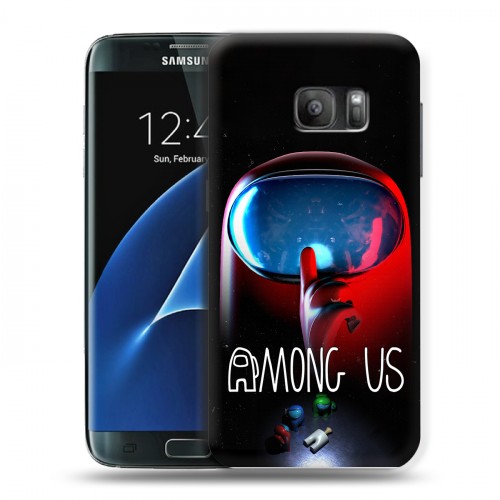 Дизайнерский силиконовый с усиленными углами чехол для Samsung Galaxy S7 Among Us