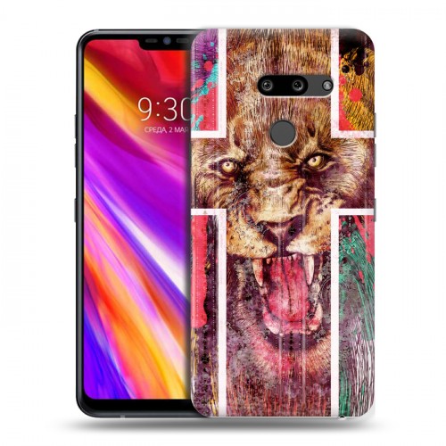 Дизайнерский пластиковый чехол для LG G8 ThinQ Ярость и кресты