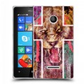 Дизайнерский пластиковый чехол для Microsoft Lumia 435 Ярость и кресты