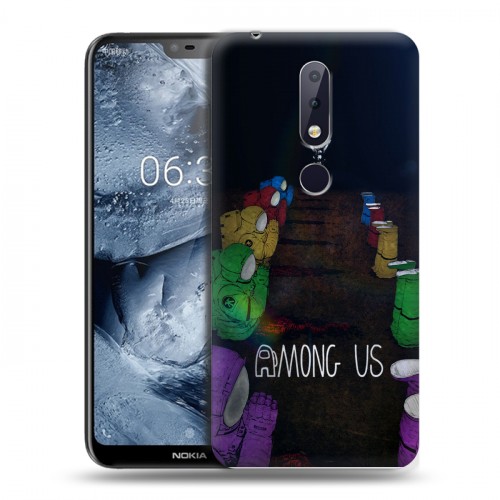 Дизайнерский силиконовый чехол для Nokia 6.1 Plus Among Us