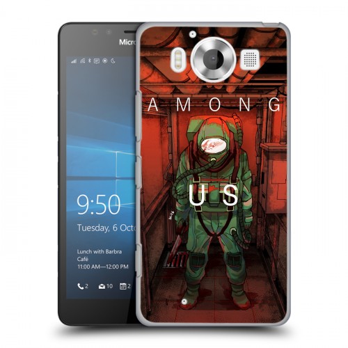 Дизайнерский пластиковый чехол для Microsoft Lumia 950 Among Us