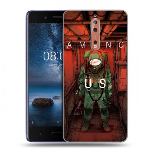 Дизайнерский пластиковый чехол для Nokia 8 Among Us