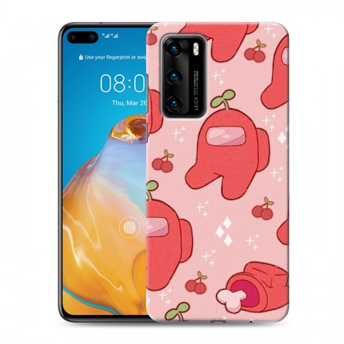 Дизайнерский пластиковый чехол для Huawei P40 Among Us