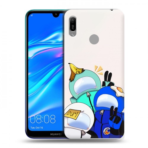 Дизайнерский пластиковый чехол для Huawei Y6 (2019) Among Us