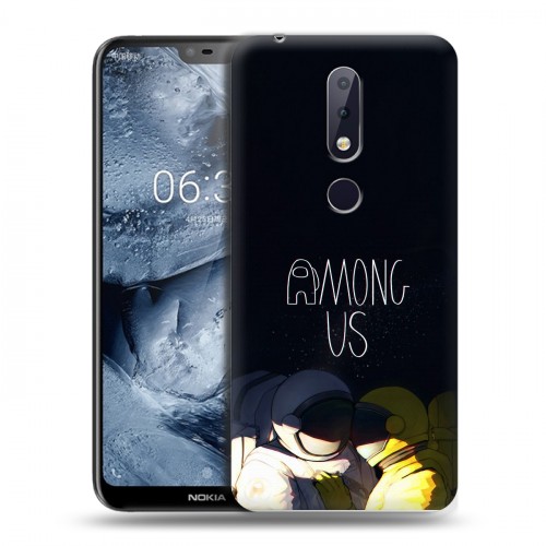 Дизайнерский пластиковый чехол для Nokia 6.1 Plus Among Us