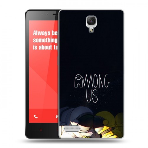 Дизайнерский силиконовый чехол для Xiaomi RedMi Note Among Us