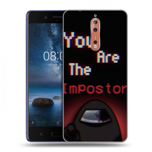 Дизайнерский пластиковый чехол для Nokia 8 Among Us