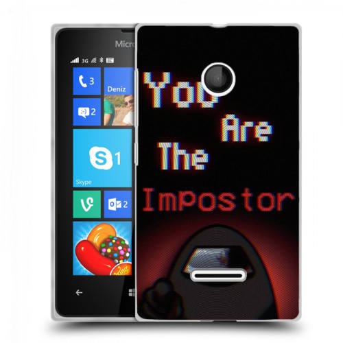 Дизайнерский пластиковый чехол для Microsoft Lumia 435 Among Us