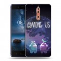 Дизайнерский пластиковый чехол для Nokia 8 Among Us