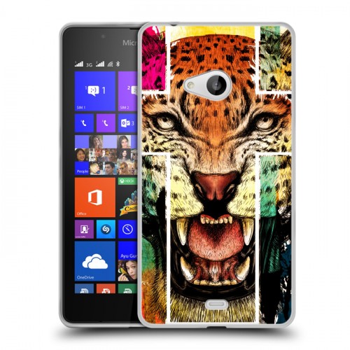 Дизайнерский пластиковый чехол для Microsoft Lumia 540 Ярость и кресты