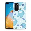 Дизайнерский силиконовый с усиленными углами чехол для Huawei P40 Among Us