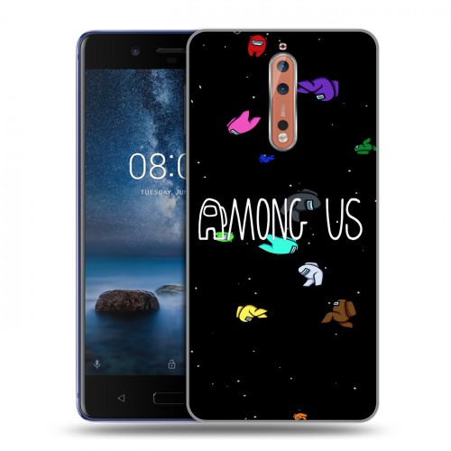 Дизайнерский пластиковый чехол для Nokia 8 Among Us