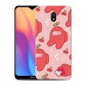 Дизайнерский силиконовый с усиленными углами чехол для Xiaomi RedMi 8A Among Us