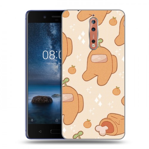 Дизайнерский пластиковый чехол для Nokia 8 Among Us