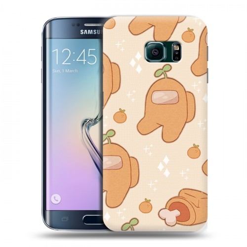 Дизайнерский пластиковый чехол для Samsung Galaxy S6 Edge Among Us