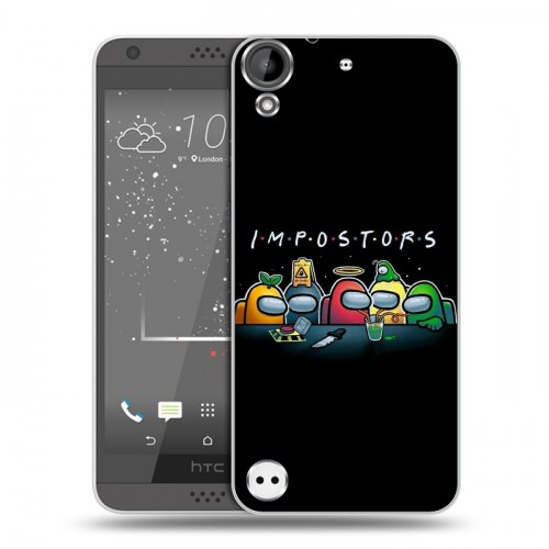 Дизайнерский пластиковый чехол для HTC Desire 530 Among Us