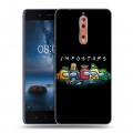 Дизайнерский пластиковый чехол для Nokia 8 Among Us