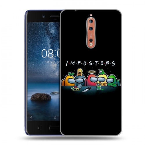 Дизайнерский пластиковый чехол для Nokia 8 Among Us