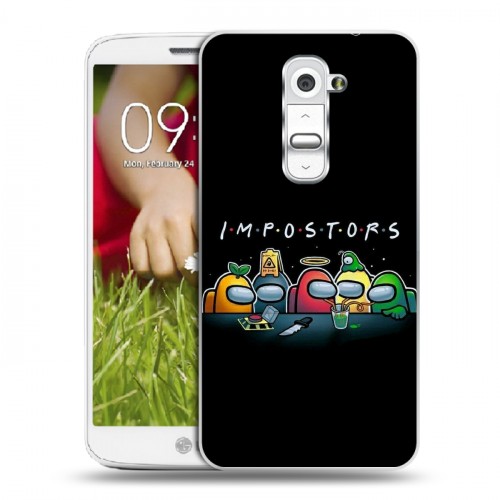 Дизайнерский пластиковый чехол для LG Optimus G2 mini Among Us