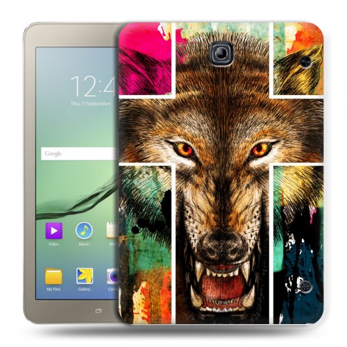 Дизайнерский силиконовый чехол для Samsung Galaxy Tab S2 8.0 Ярость и кресты