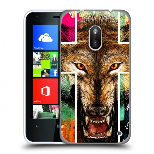 Дизайнерский пластиковый чехол для Nokia Lumia 620 Ярость и кресты