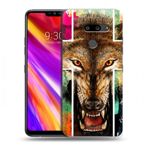 Дизайнерский пластиковый чехол для LG G8 ThinQ Ярость и кресты