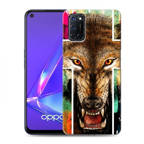 Дизайнерский пластиковый чехол для OPPO A52 Ярость и кресты