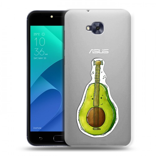 Полупрозрачный дизайнерский пластиковый чехол для ASUS ZenFone 4 Selfie Авокадо