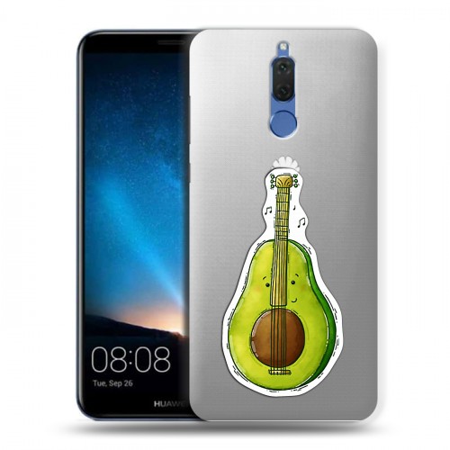 Полупрозрачный дизайнерский пластиковый чехол для Huawei Nova 2i Авокадо