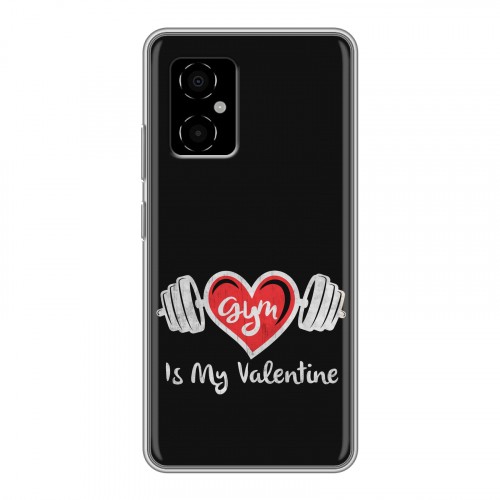 Дизайнерский силиконовый с усиленными углами чехол для Xiaomi Poco M4 5G День Святого Валентина
