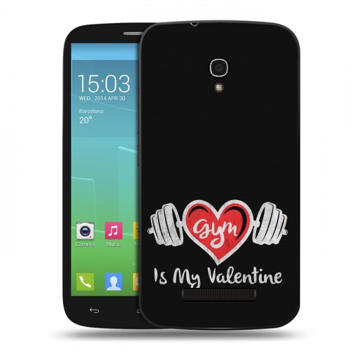 Дизайнерский пластиковый чехол для Alcatel One Touch Pop S9 День Святого Валентина