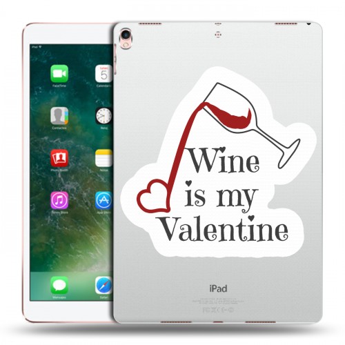Полупрозрачный дизайнерский пластиковый чехол для Ipad Pro 10.5 День Святого Валентина