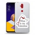 Полупрозрачный дизайнерский пластиковый чехол для ASUS ZenFone 5 Lite День Святого Валентина